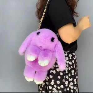 NEW Plush Rabbit Shoulder Bag Crossbody